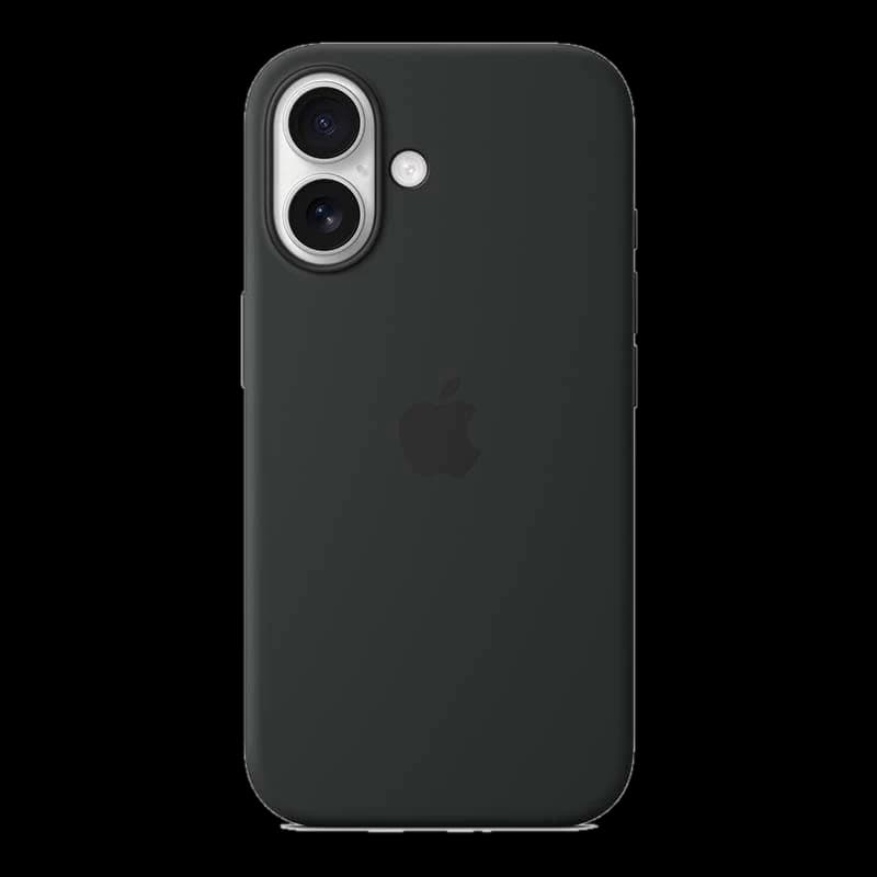 Чехол Silicone Case для Apple iPhone 16 Black, черный