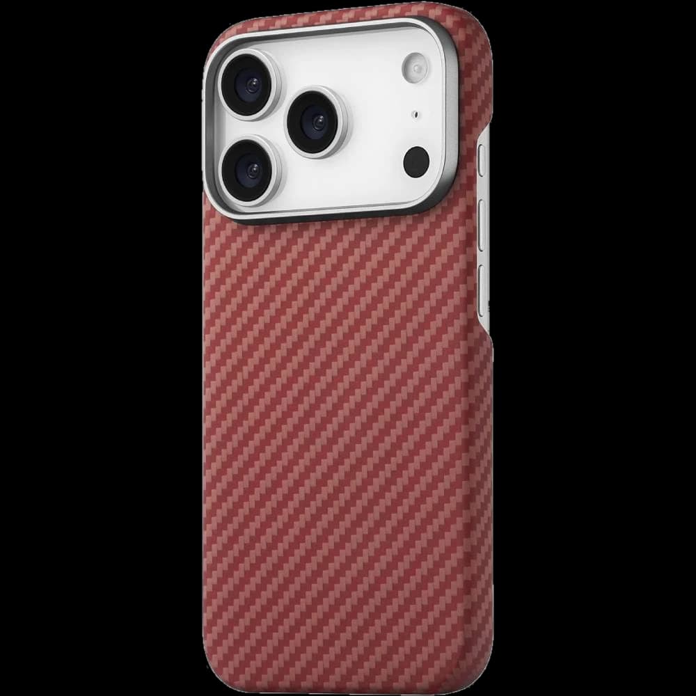 Чехол-накладка uBear Supreme для iPhone 17 Pro, кевлар, оранжевый