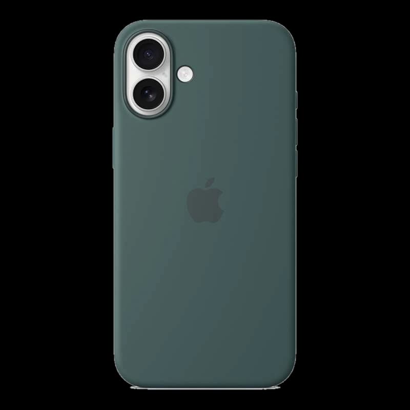 Чехол Silicone Case для Apple iPhone 16 Plus Dark Green, темно-зеленый