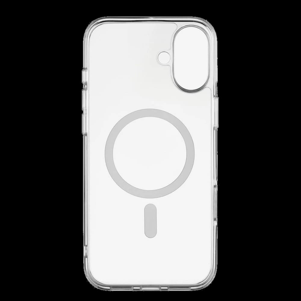 Чехол-накладка uBear Real Mag Case для iPhone 16 Plus, полиуретан, прозрачный