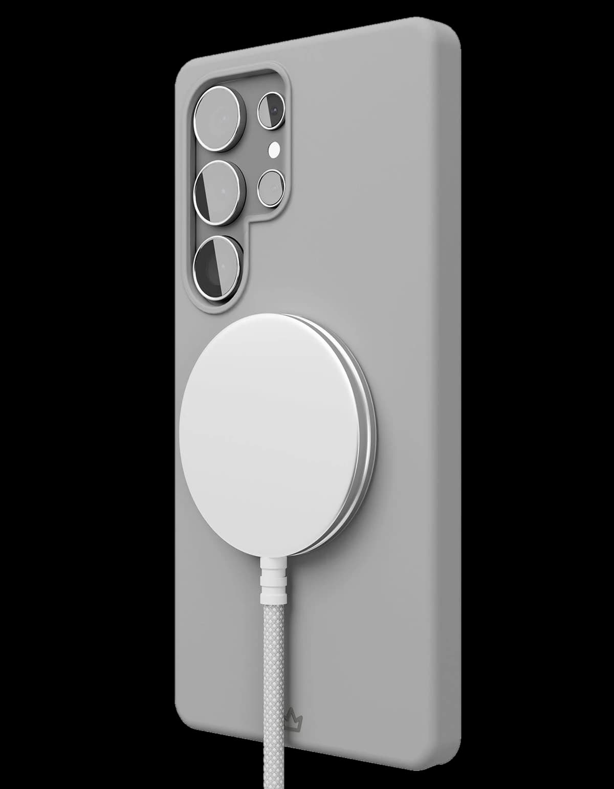 Чехол защитный VLP Aster Case с MagSafe для Samsung S25 Ultra, серый
