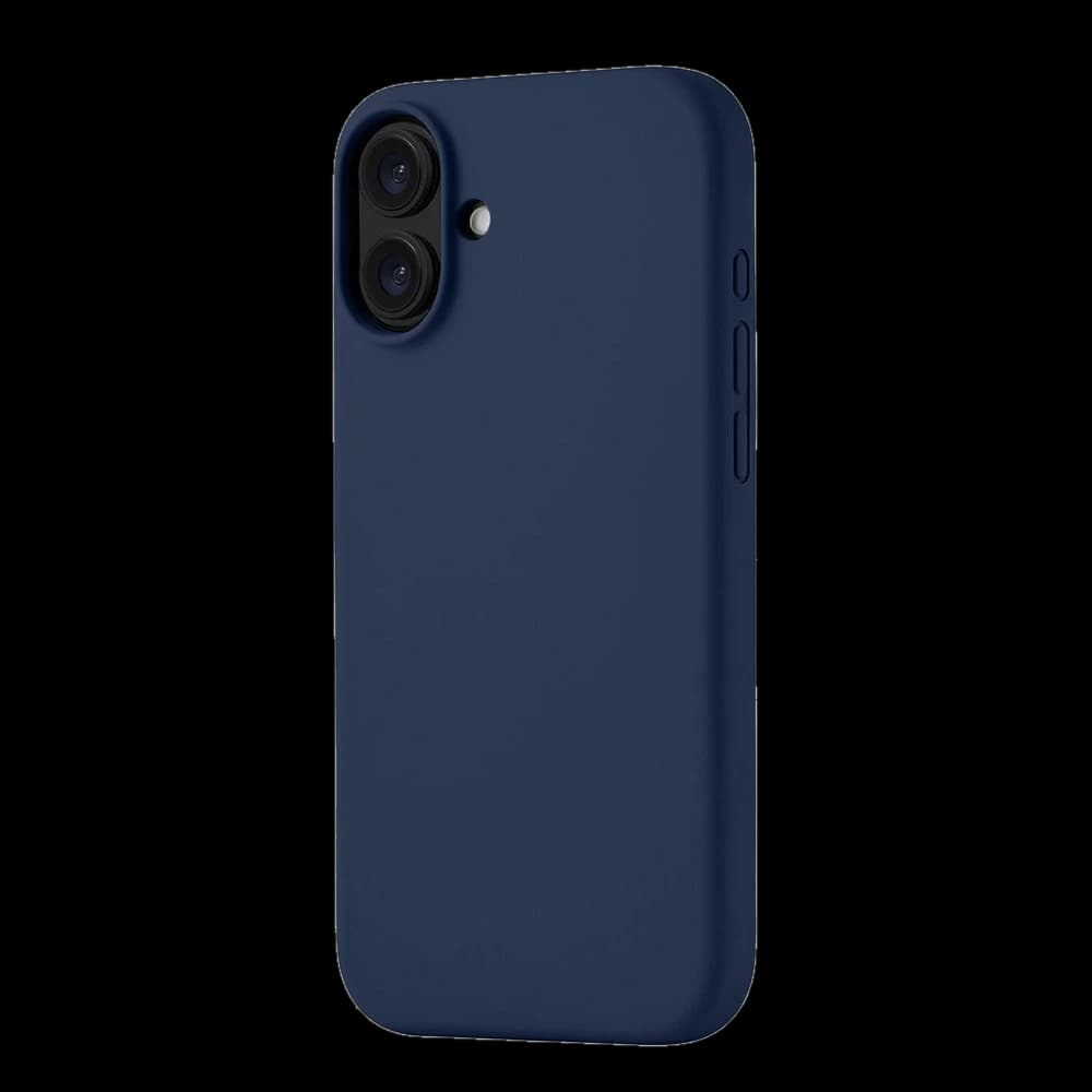 Чехол-накладка uBear Touch Mag Case для iPhone 16 Plus, силикон, темно-синий