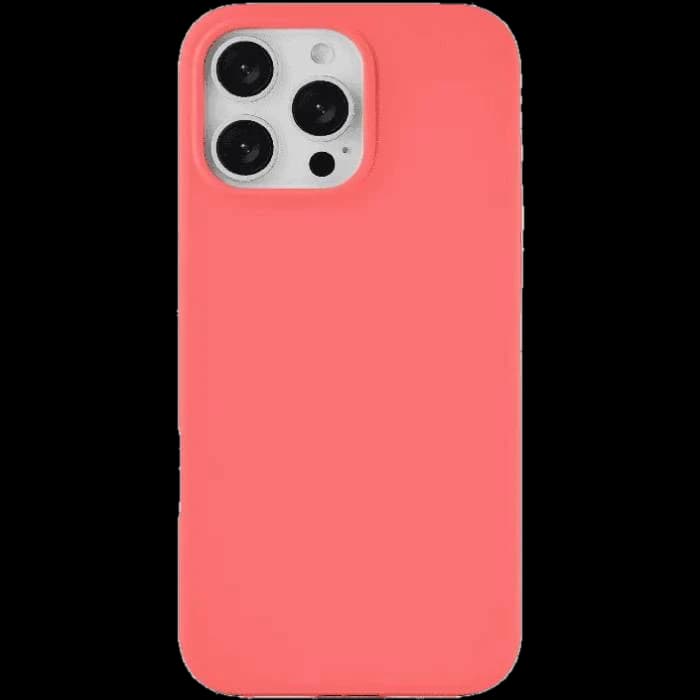 Чехол-накладка uBear Touch Mag Case для iPhone 16 Pro Max, силикон, коралловый