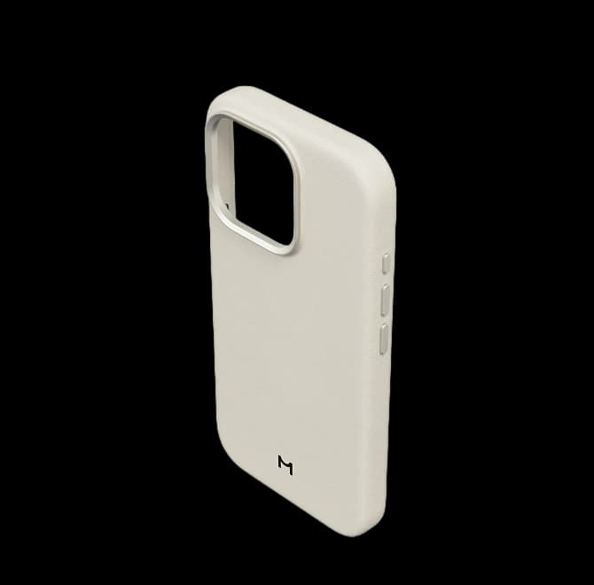 Чехол для iPhone 16 Pro Eco Leather Case Ivory