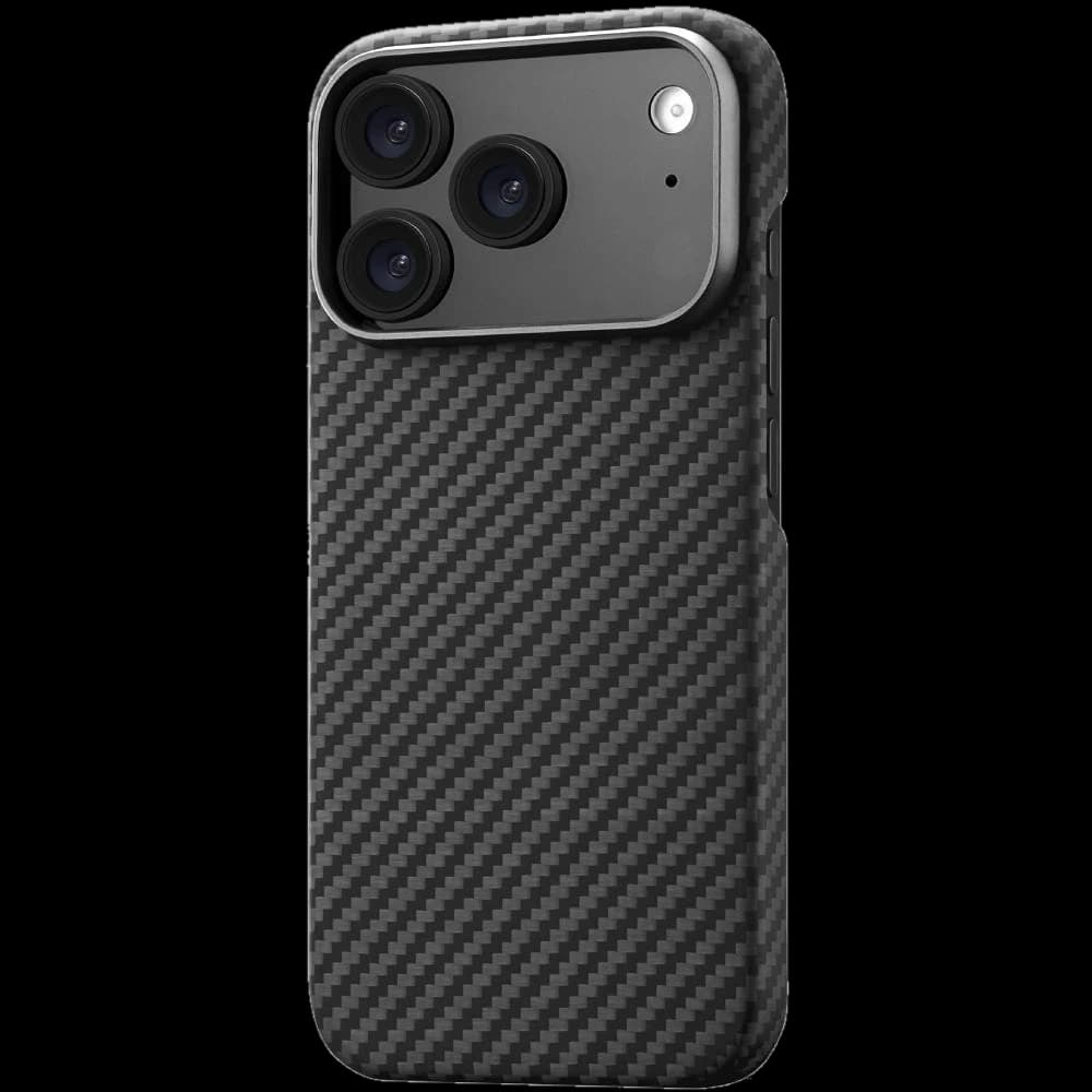 Чехол-накладка uBear Supreme для iPhone 17 Pro, кевлар, черный