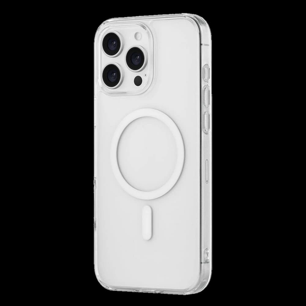 Чехол-накладка uBear Real Mag Case для iPhone 16 Pro Max, полиуретан, прозрачный