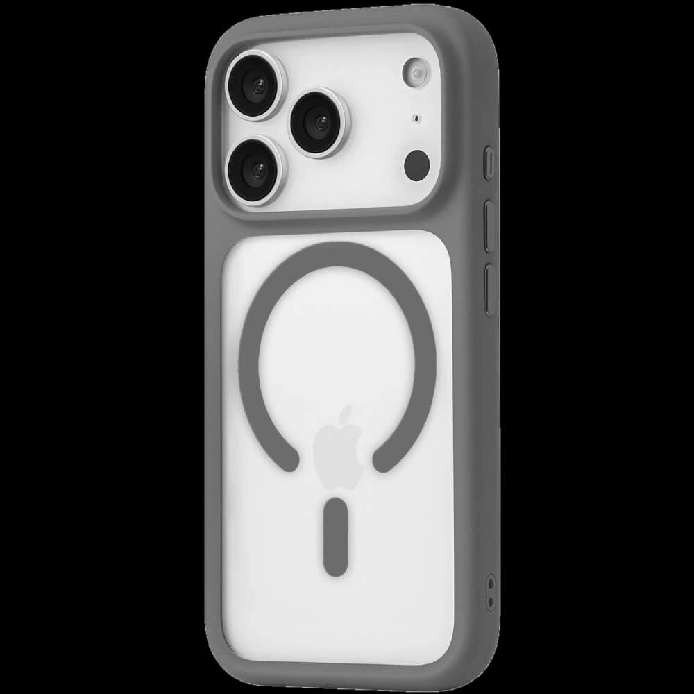 Чехол-накладка uBear Shade для iPhone 17 Pro, полиуретан, серый