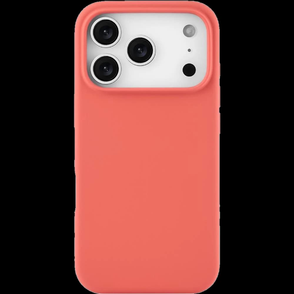 Чехол-накладка uBear Touch Mag для iPhone 17 Pro Max, силикон, коралловый