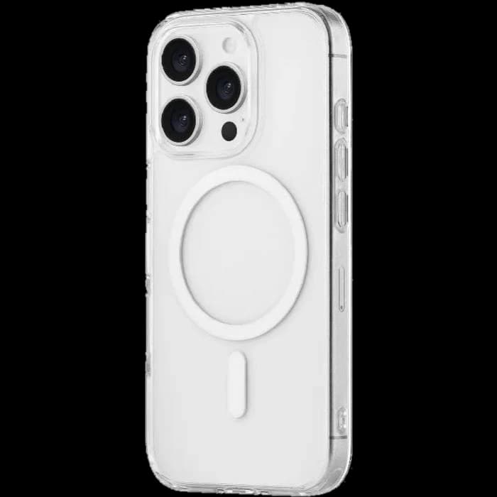 Чехол-накладка uBear Real Mag Case для iPhone 16 Pro, полиуретан, прозрачный