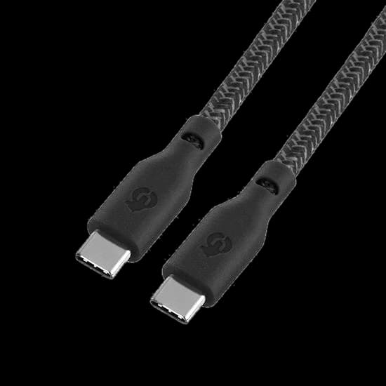 Кабель uBear Trend USB-C / USB-C, 60Вт 1,2м, черный