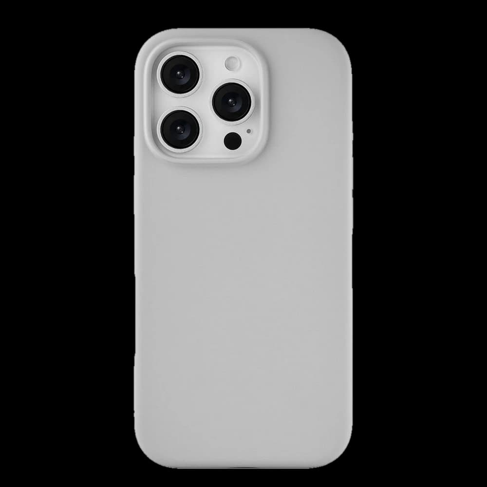 Чехол-накладка uBear Touch Mag Case для iPhone 16 Pro, силикон, светло-серый