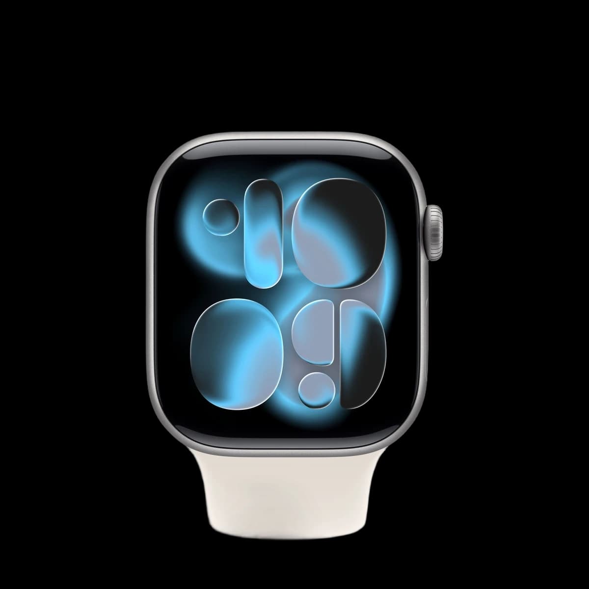 Apple Watch Series 11, 46 мм корпус из алюминия цвета «Space Gray», ремешок Sport Band размера S/M цвета «Light Blush»