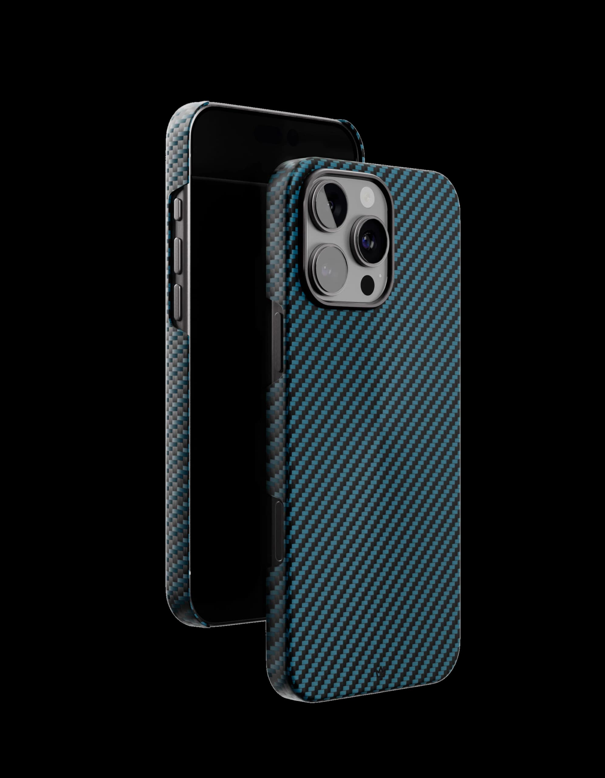 Чехол защитный VLP Kevlar Case с MagSafe для iPhone 16 ProMax, синий