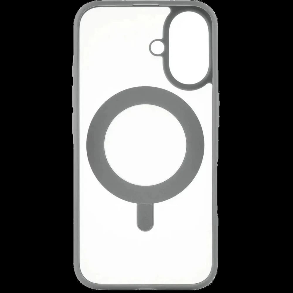 Чехол-накладка uBear Сlip 360 для iPhone 16, поликарбонат, серый