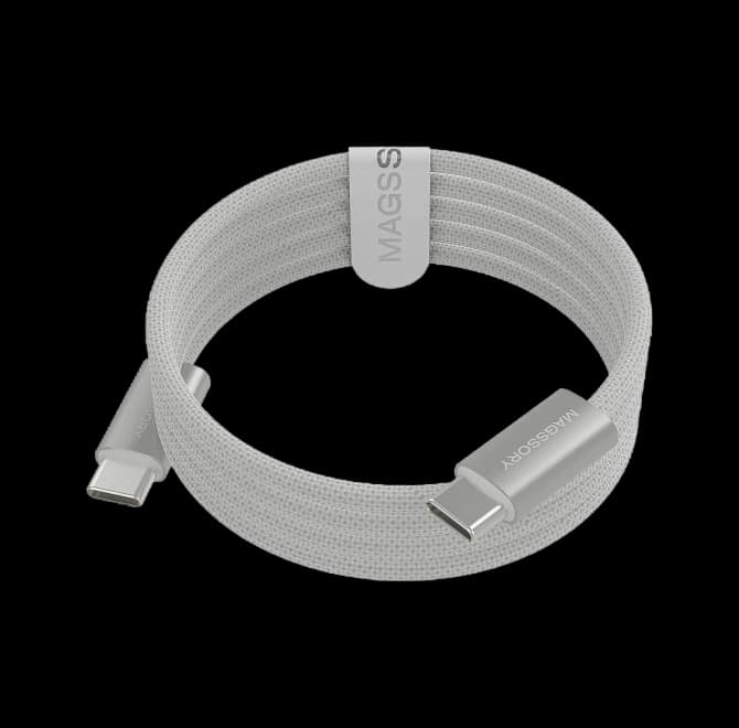 Кабель Magssory Line C 60W USB-C, 1,5 м White