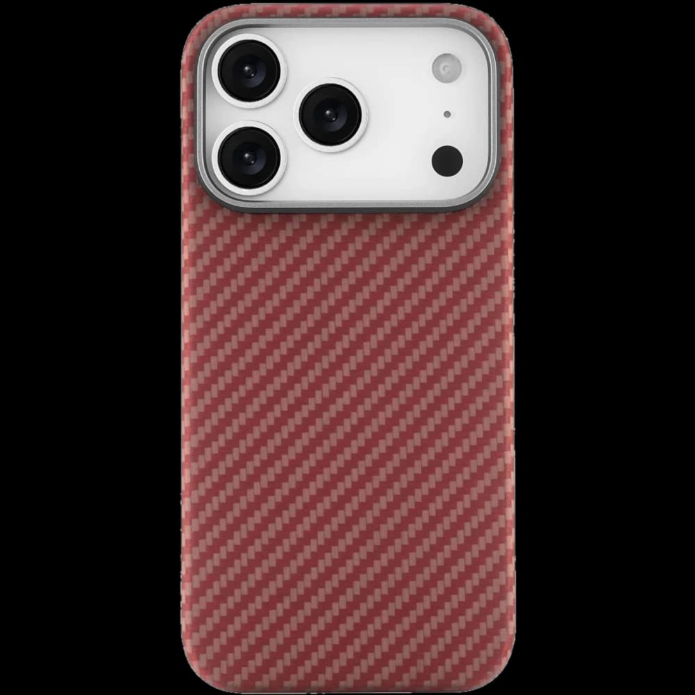 Чехол-накладка uBear Supreme для iPhone 17 Pro, кевлар, оранжевый