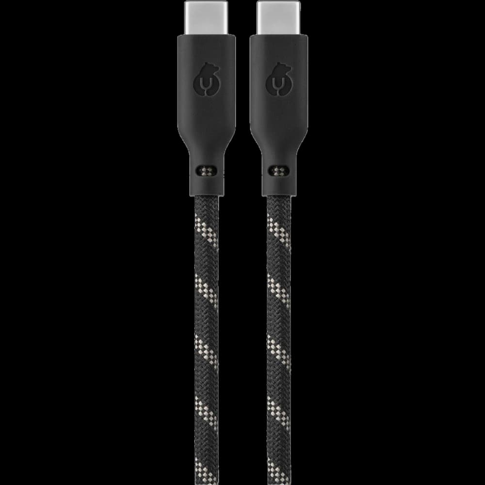 Кабель uBear Trend USB-C / USB-C, 60Вт 1,2м, черно-бежевый