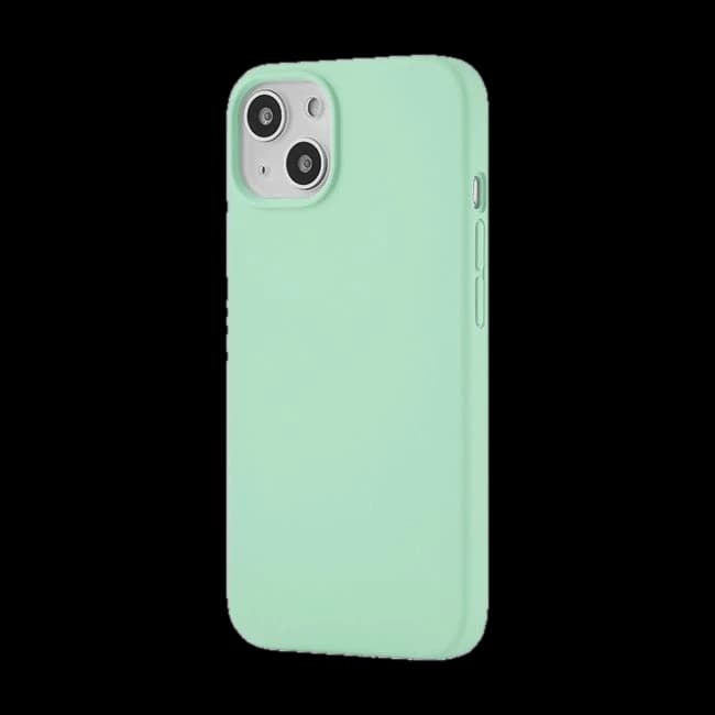Чехол-накладка uBear Touch Mag Сase для iPhone 13, силикон, светло-зеленый