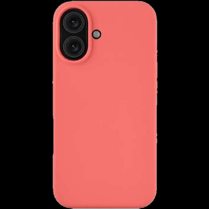 Чехол-накладка uBear Touch Mag Case для iPhone 16, силикон, коралловый