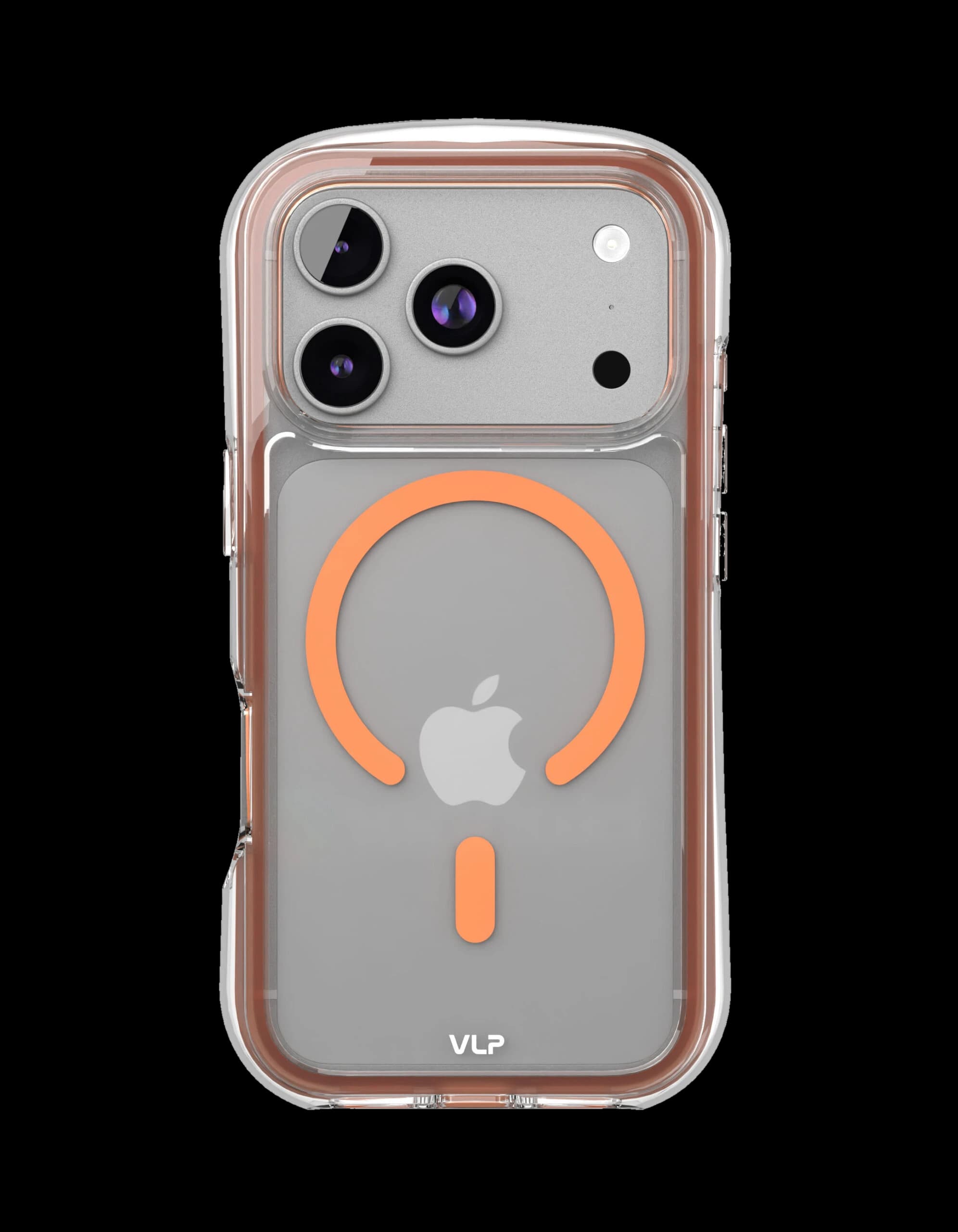 Чехол защитный VLP Bubble Case с MagSafe для iPhone 17 Pro, оранжевый