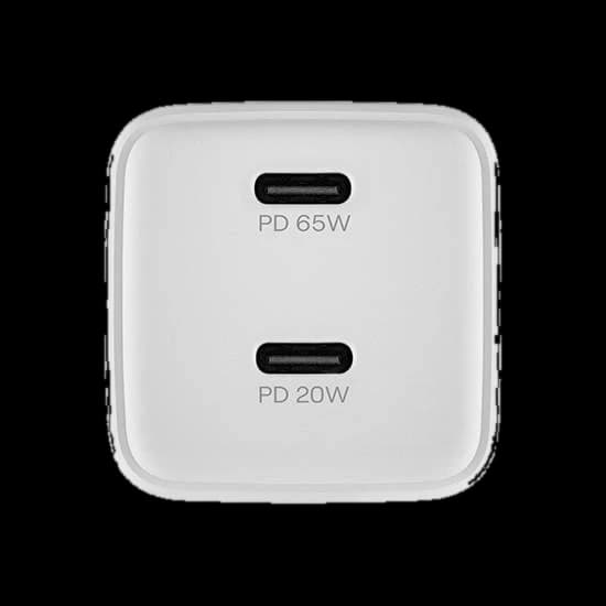 Зарядное устройство сетевое uBear Wall charger Bridge, 65Вт, белый