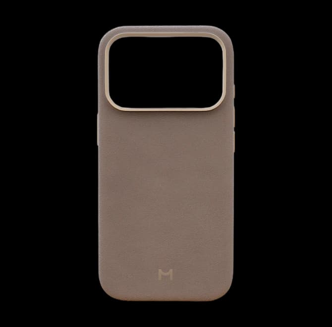 Чехол Magssory для iPhone 17 Pro Latte, экокожа