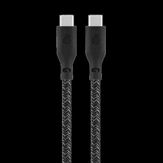 Кабель uBear Trend USB-C / USB-C, 60Вт 1,2м, черный