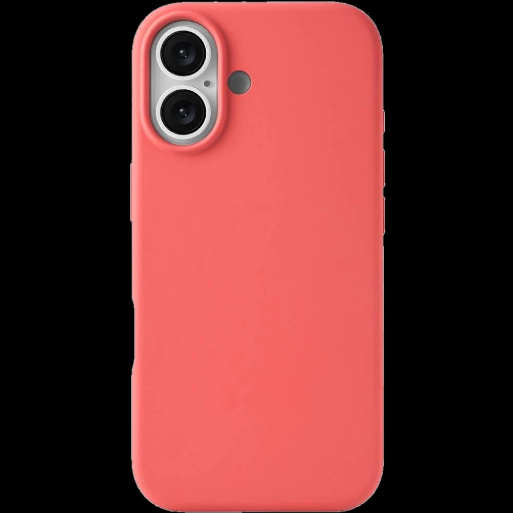 Чехол-накладка uBear Touch Mag для iPhone 17, силикон, коралловый