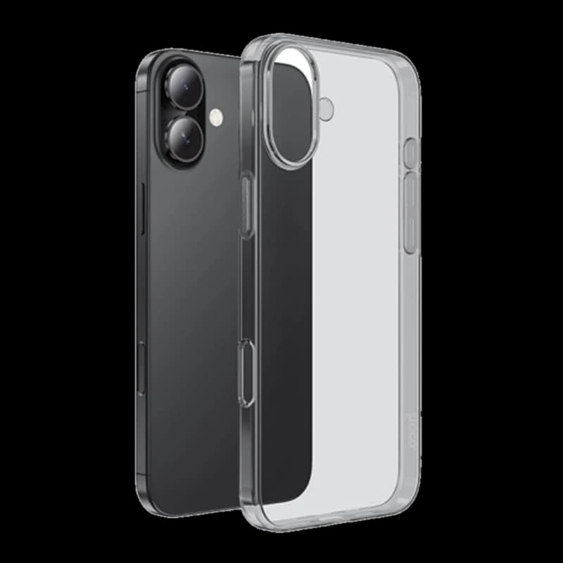 Чехол hoco. Creative Mobile phone case для Apple iPhone 16 Plus Прозрачный Черный