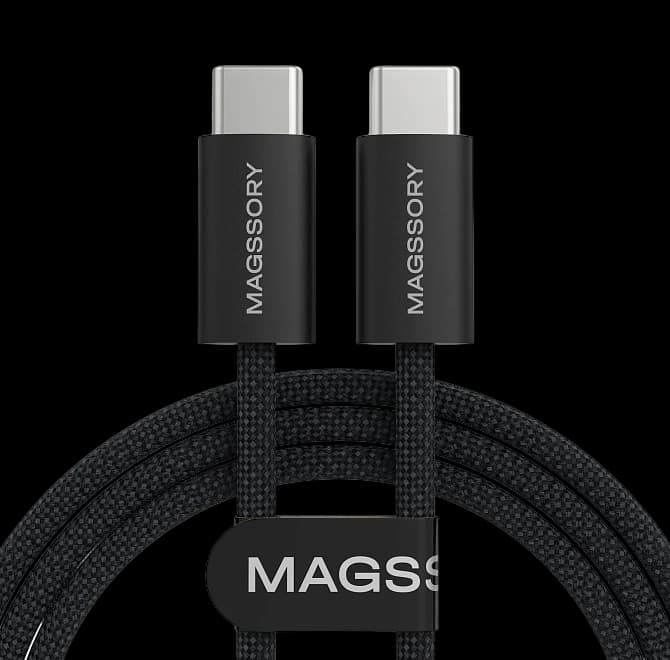 Кабель Magssory Line C 60W USB-C, 1,5 м Black