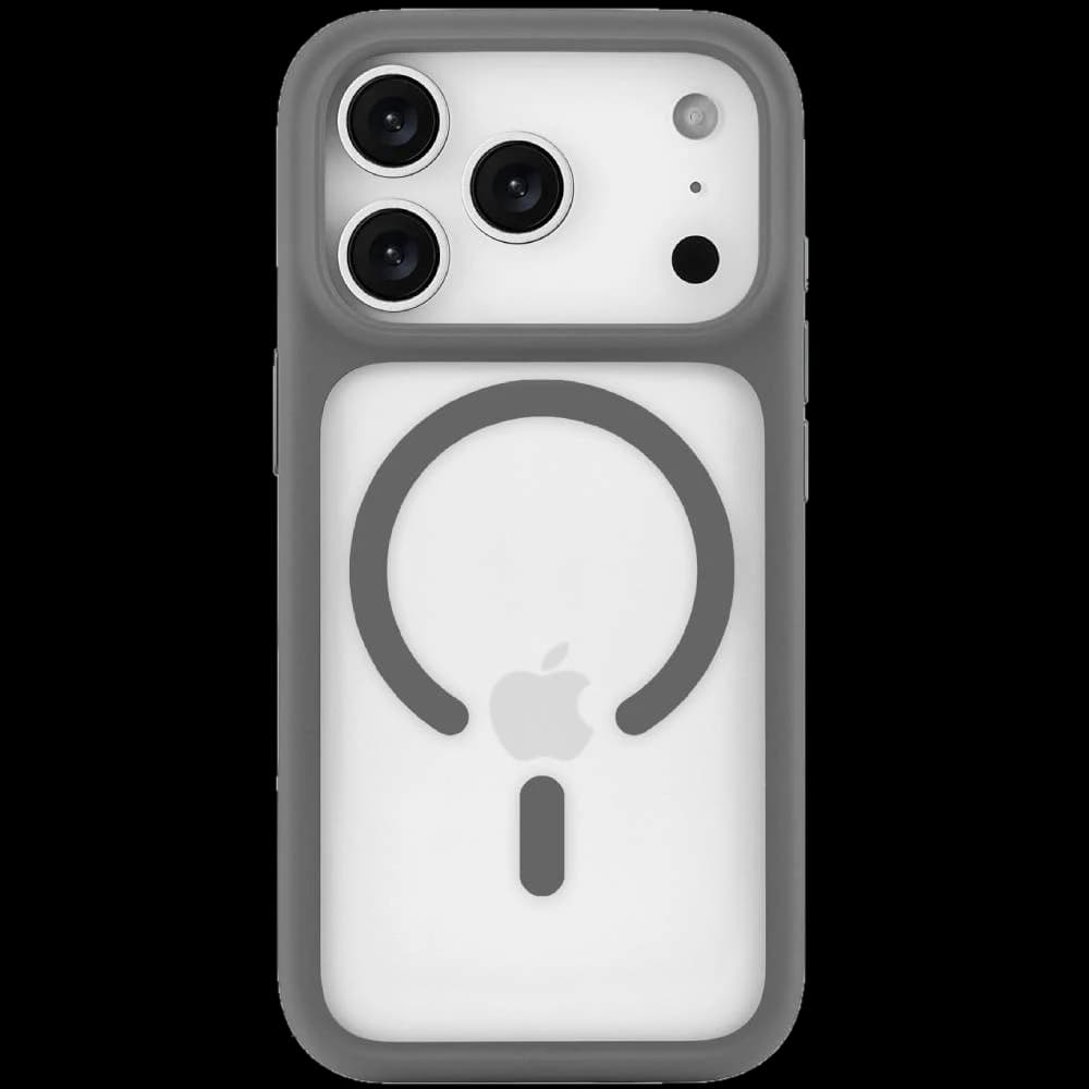 Чехол-накладка uBear Shade для iPhone 17 Pro, полиуретан, серый