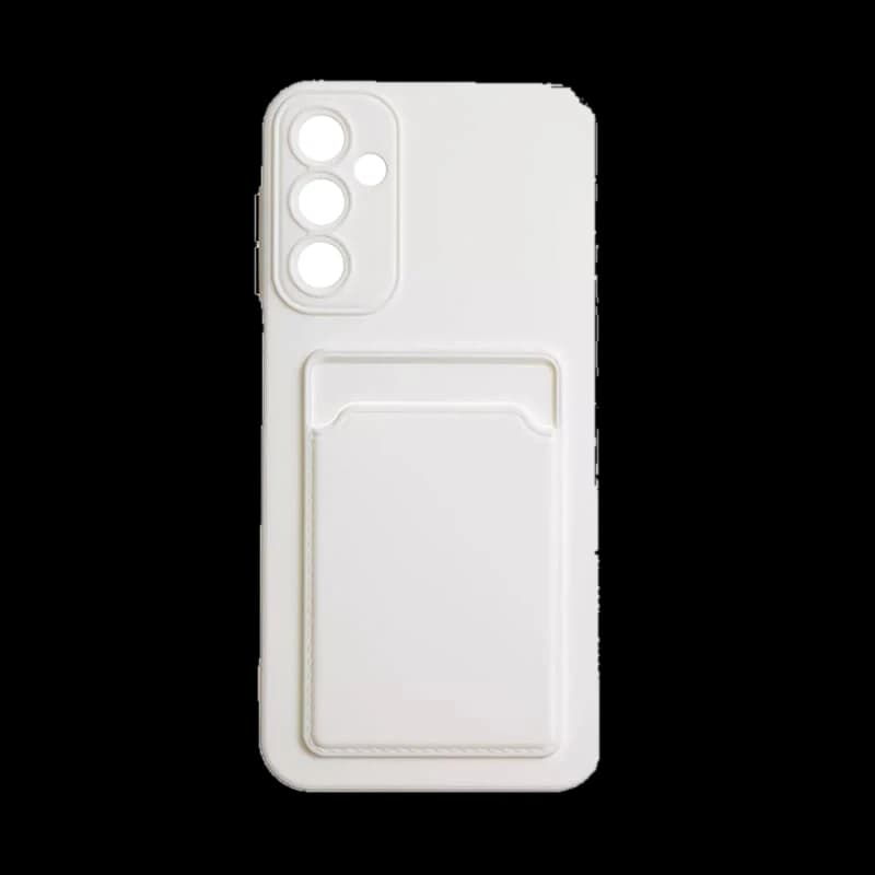 Чехол для Samsung A55 5G Silicone case с cardslot Белый