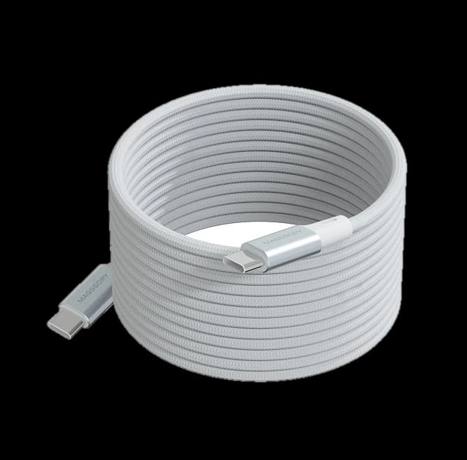 Магнитный кабель Magssory Link 2.4м C 240W White