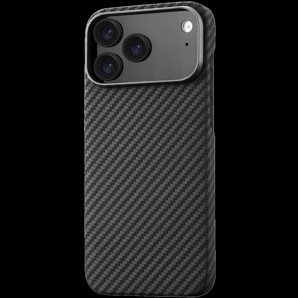 Чехол-накладка uBear Supreme для iPhone 17 Pro Max, кевлар, черный