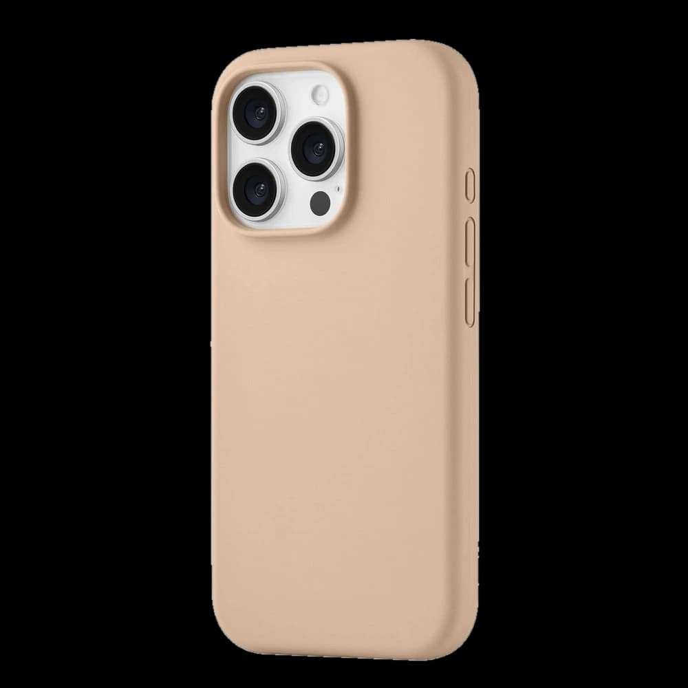Чехол-накладка uBear Touch Mag Case для iPhone 16 Pro, силикон, латте