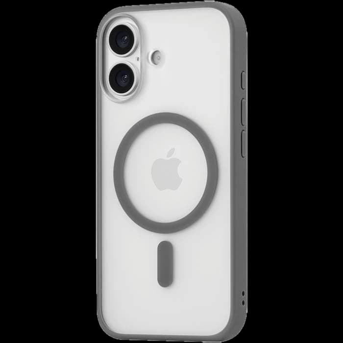 Чехол-накладка uBear Cloud Mag для iPhone 17, полиуретан, серый
