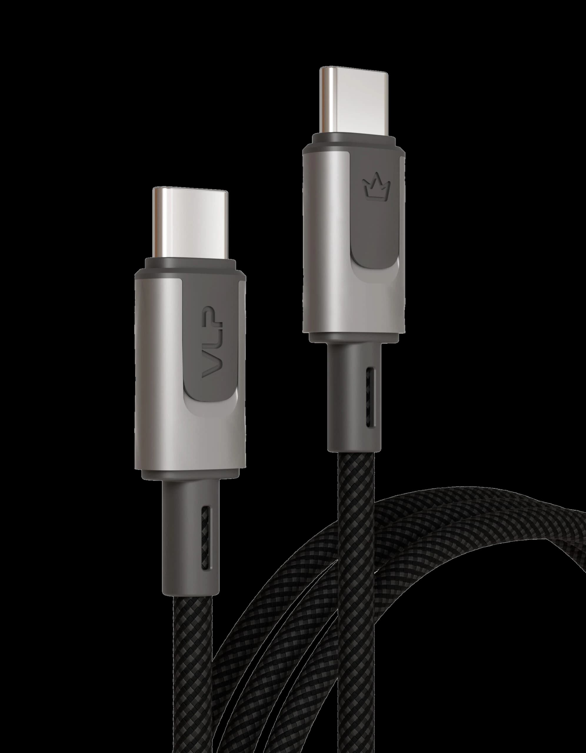 Дата-кабель VLP Force Line 100W USB-C + USB-C, 1.2m, черный