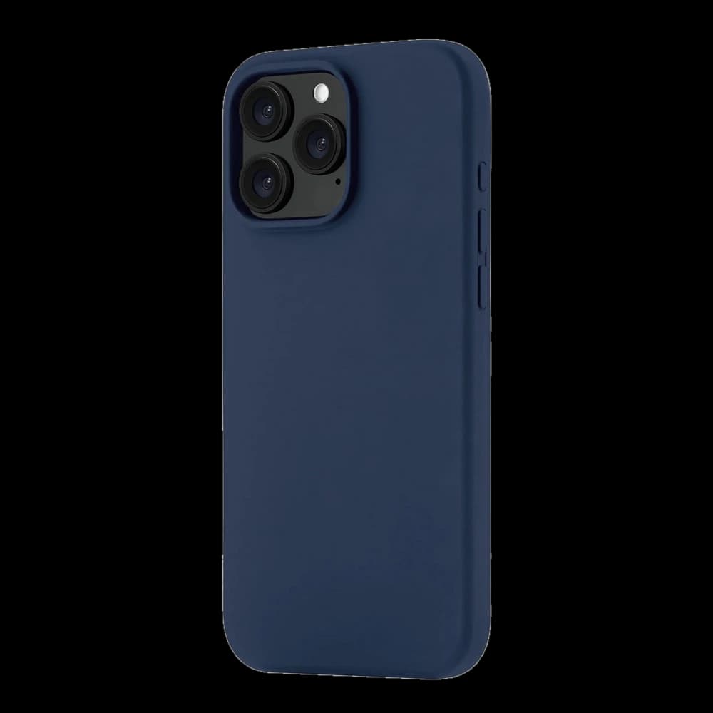 Чехол-накладка uBear Touch Mag Case для iPhone 16 Pro Max, силикон, темно-синий