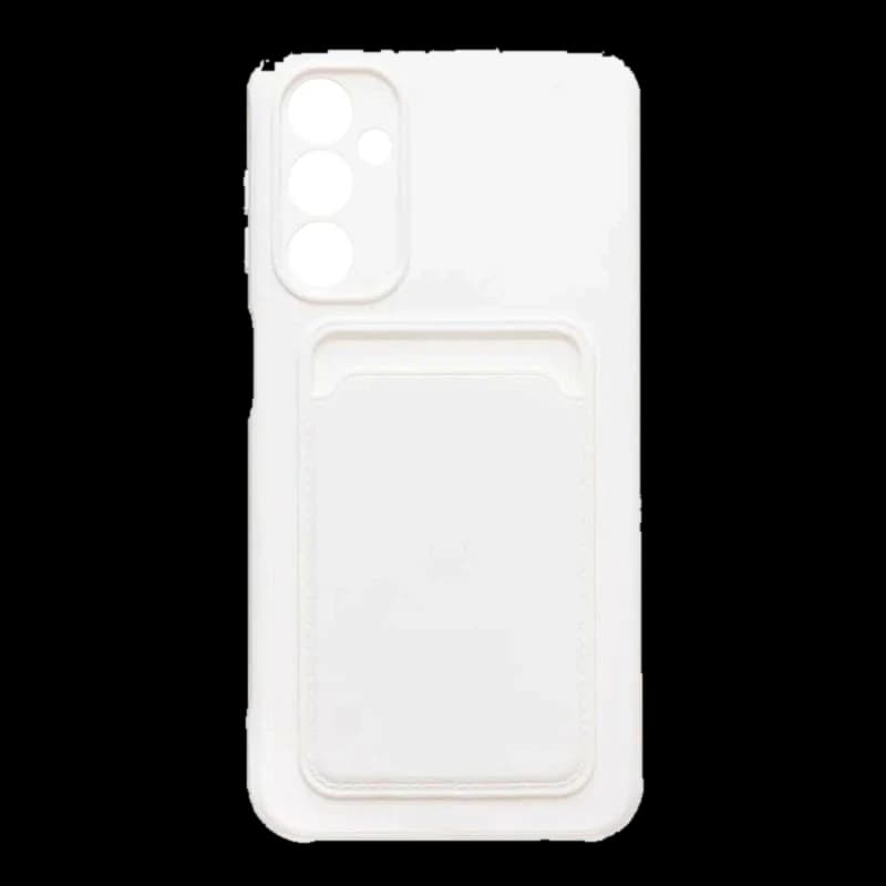 Чехол для Samsung Galaxy A55 Silicone Case с картхолдером Белый