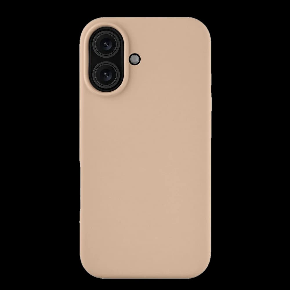 Чехол-накладка uBear Touch Mag Case для iPhone 16, силикон, латте