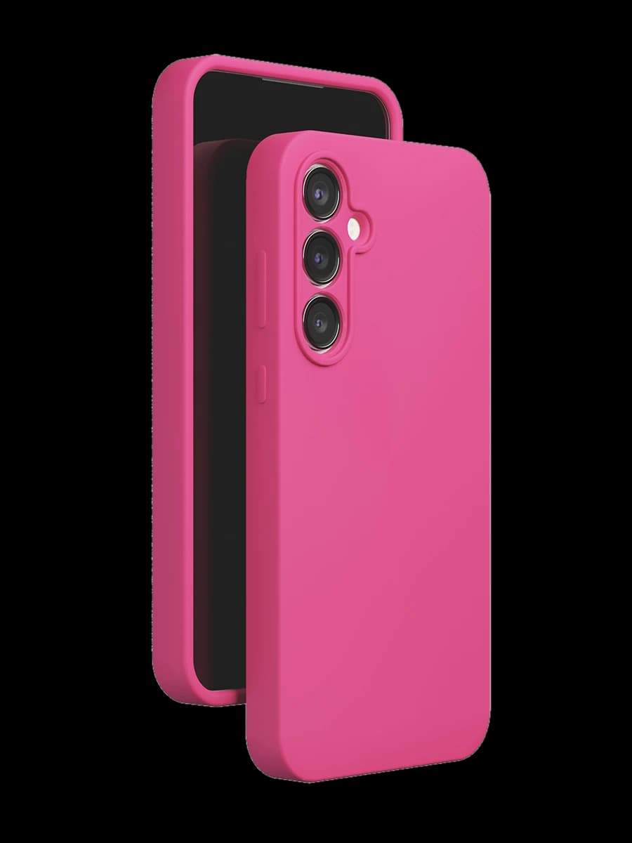 Чехол защитный VLP Aster Case для Samsung A35, ярко-розовый
