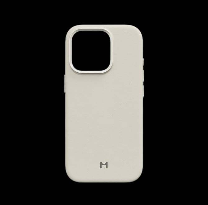 Чехол для iPhone 16 Pro Eco Leather Case Ivory