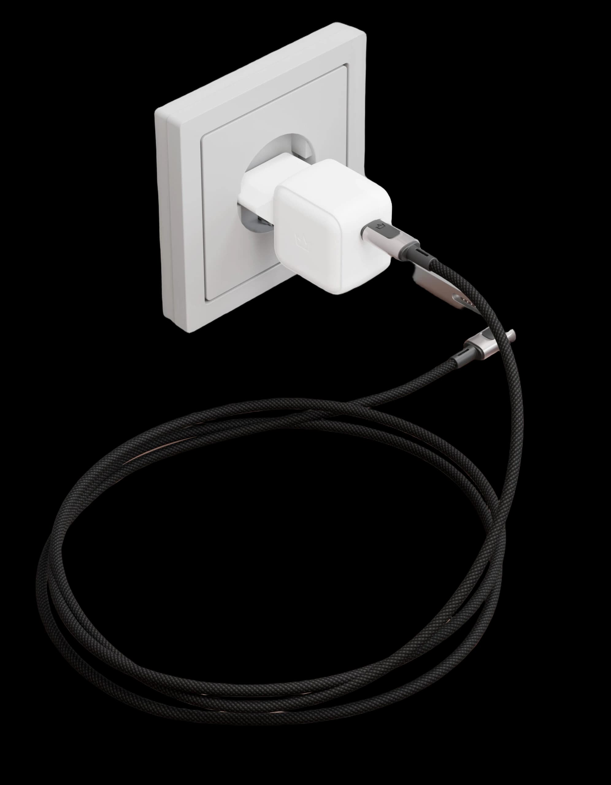 Дата-кабель VLP Force Line 100W USB-C + USB-C, 1.2m, черный