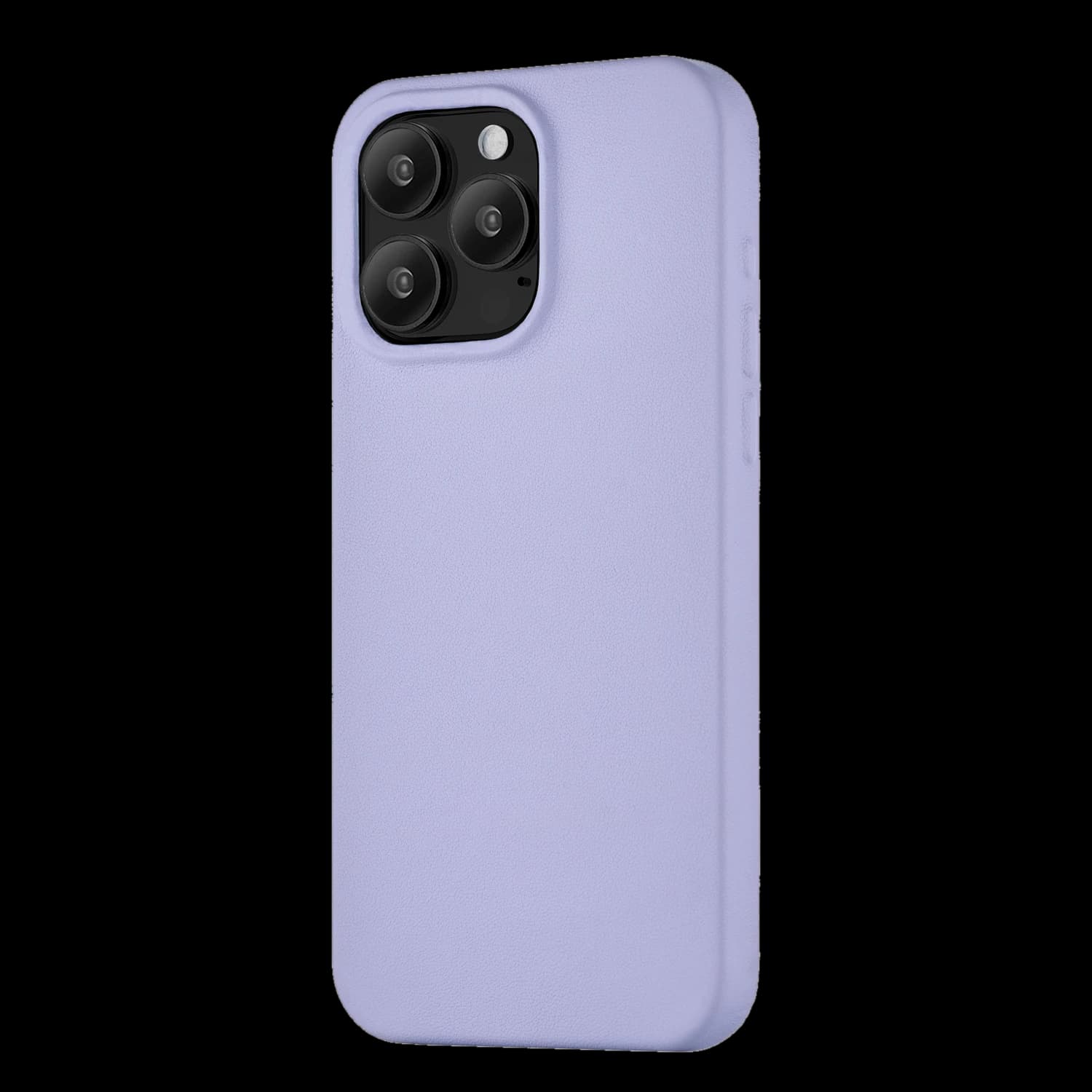 Чехол-накладка uBear Capital Case для iPhone 15 Pro, кожа, лавандовый