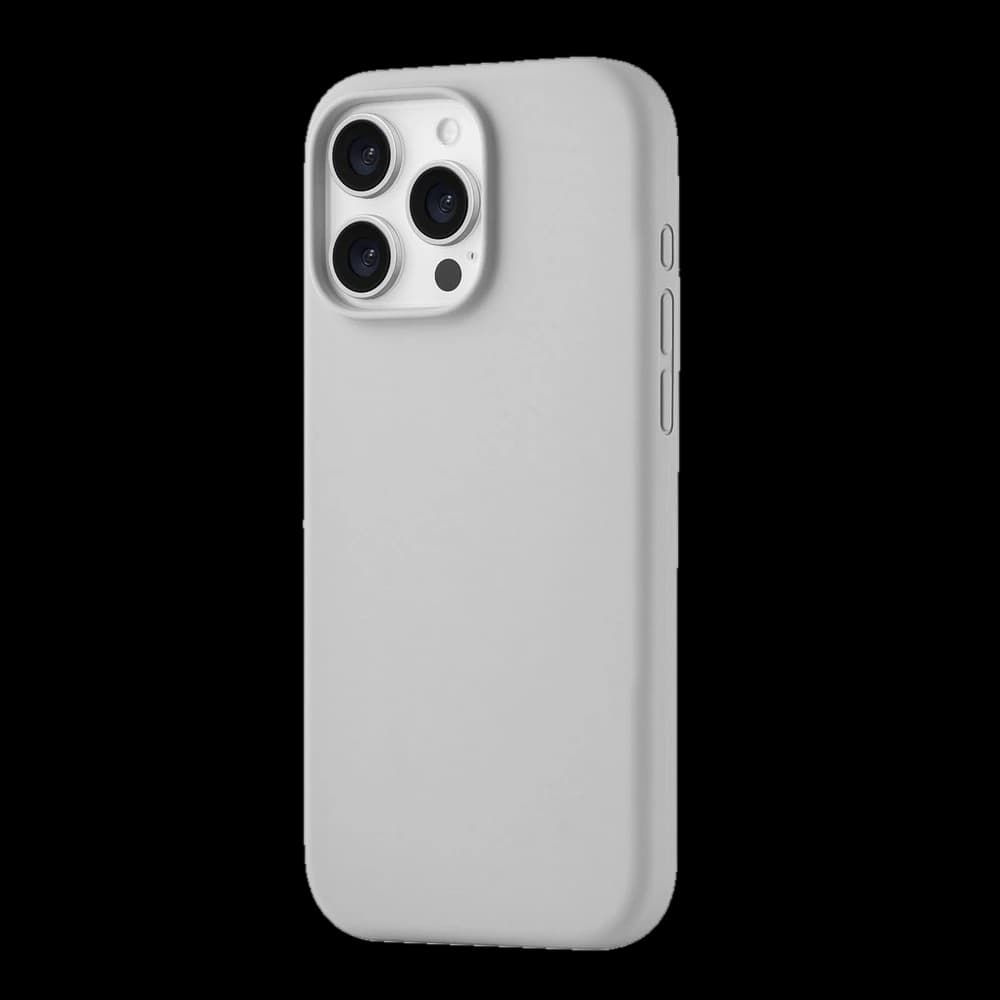 Чехол-накладка uBear Touch Mag Case для iPhone 16 Pro Max, силикон, светло-серый