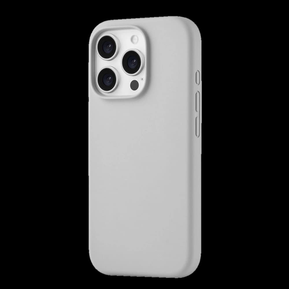 Чехол-накладка uBear Touch Mag Case для iPhone 16 Pro, силикон, светло-серый