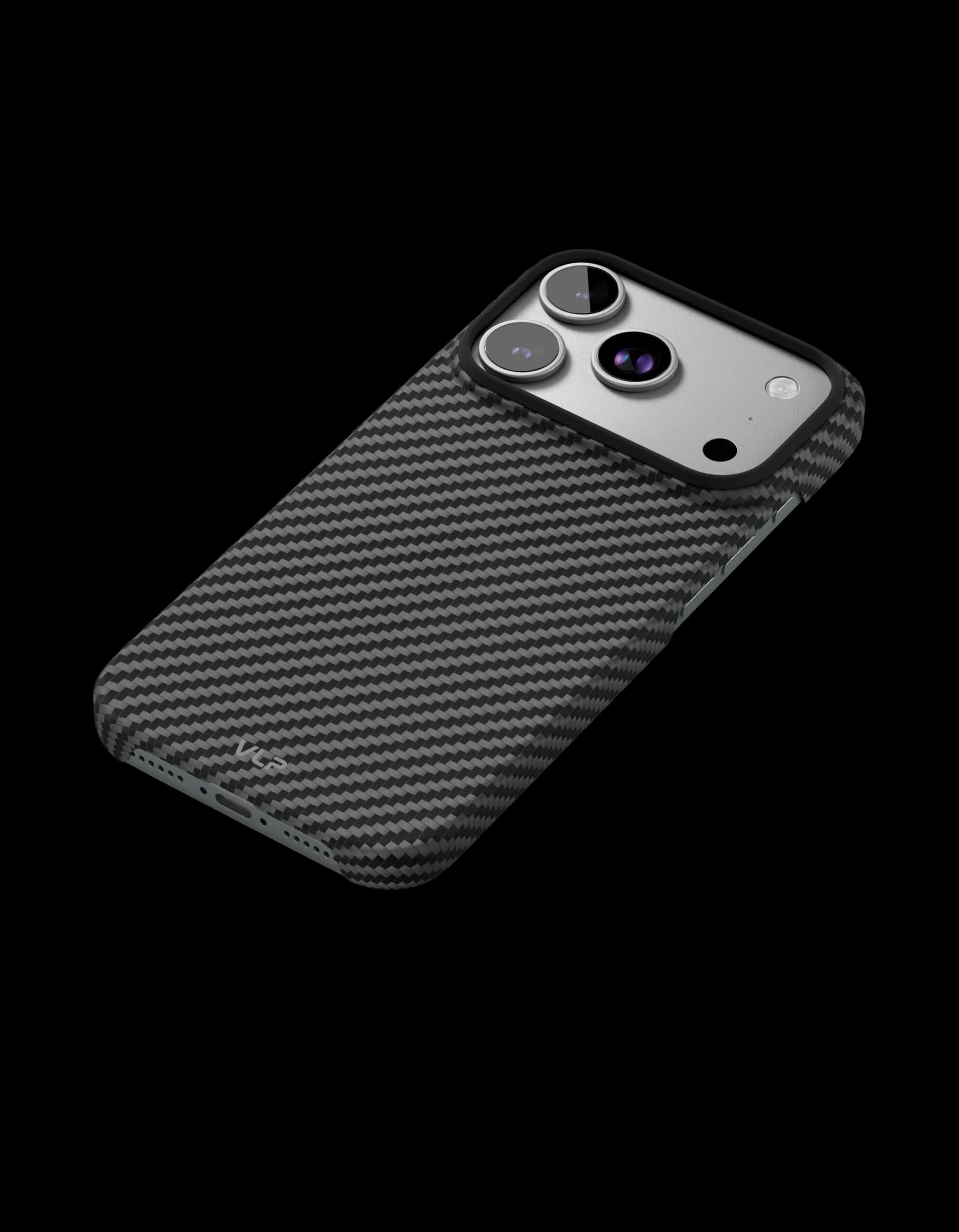 Чехол защитный VLP Kevlar Case с MagSafe для iPhone 17 Pro, черный
