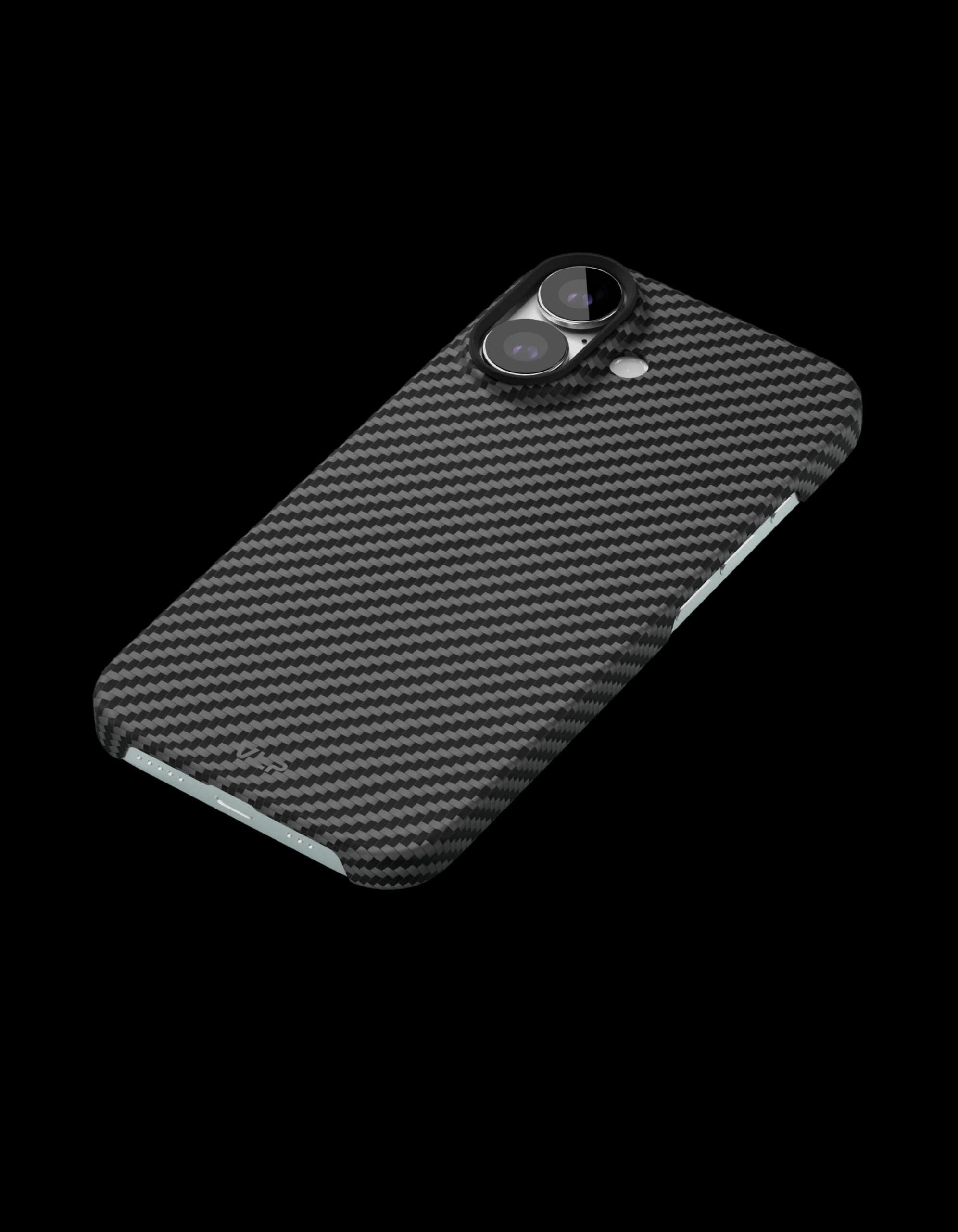 Чехол защитный VLP Kevlar Case с MagSafe для iPhone 17, черный