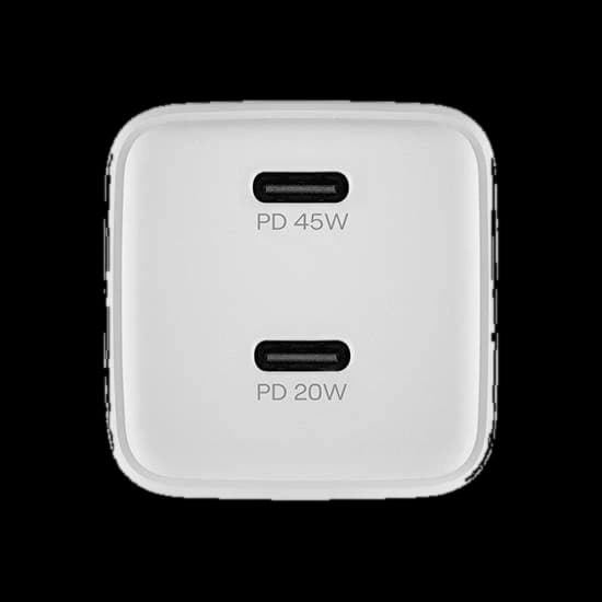 Зарядное устройство сетевое uBear Wall charger Bridge, 45Вт, белый