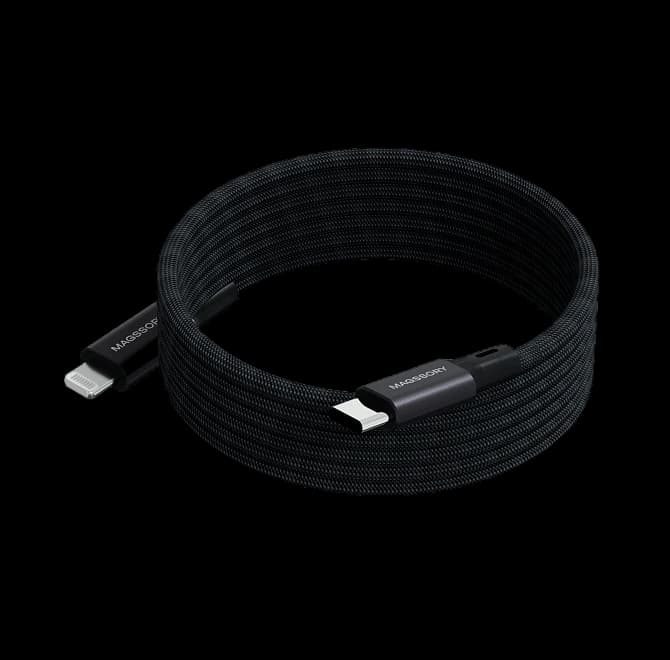 Магнитный кабель Magssory Link Lightning 1.2м 60W Black